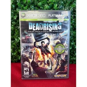 Dead Rising Xbox 360 Platinum Hits CIB Tested Capcom Zombie Survival Horror